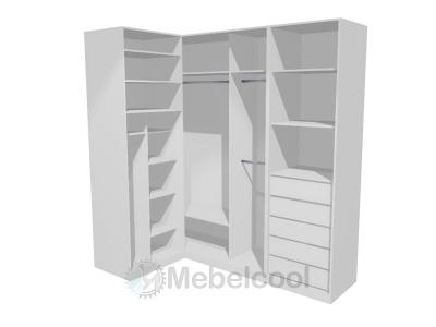 Гардеробная по модулям Белла 43.