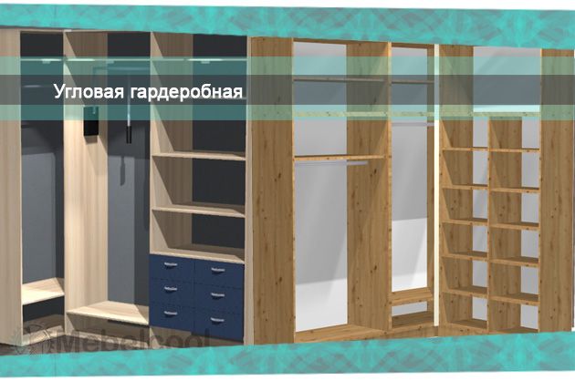 Угловая гардеробная. Стоит ли заказывать угловую гардеробную? Угловая гардеробная
