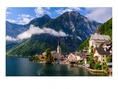 Четырехстворчатый Шкаф-купе Город на озере с фотопечатью NO420 в дом, в коттедж, на дачу, на балкон, в квартиру