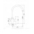 Смеситель высокий излив 3007 PVD сатин EMAR. Смеситель высокий излив 3007 PVD сатин EMAR.